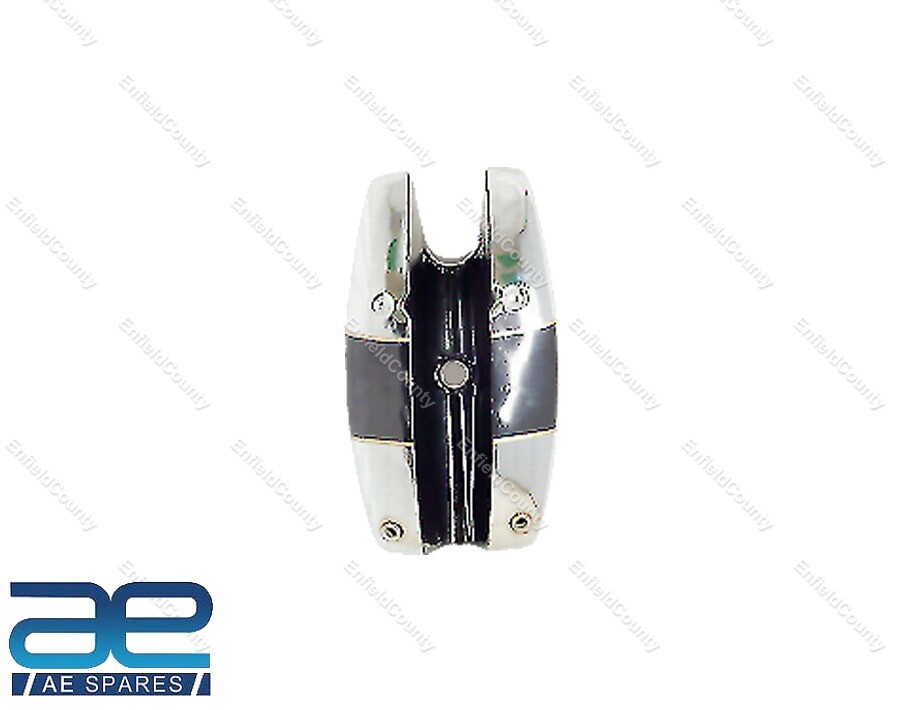 For BSA B25 B50 TR25 1971-73 D355 Chrome &Black Painted Petrol Fuel Gas Tank 