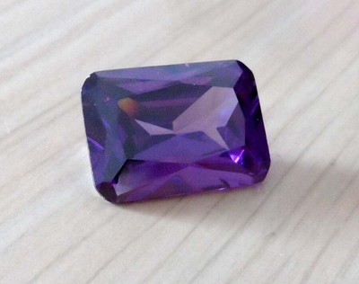 Natural Mine Purple Sapphire Emerald Faceted Cut VVS Loose Gems U Pick Size