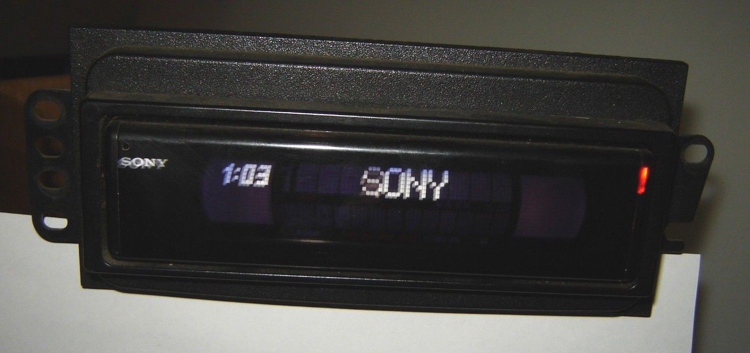 sony cdx-m610 car radio black panel bus audio in graphics