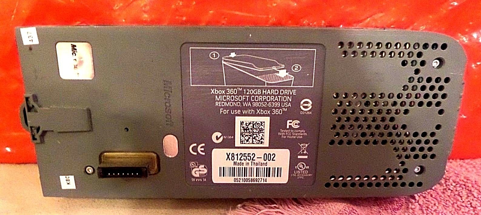 Hard Drive HDD 120GB Black OEM Microsoft for Xbox 360 Console Video Game System