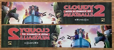   3D Cloudy With A Chance Meatballs 2 - Double-Sided Movie Theater Mylar Poster