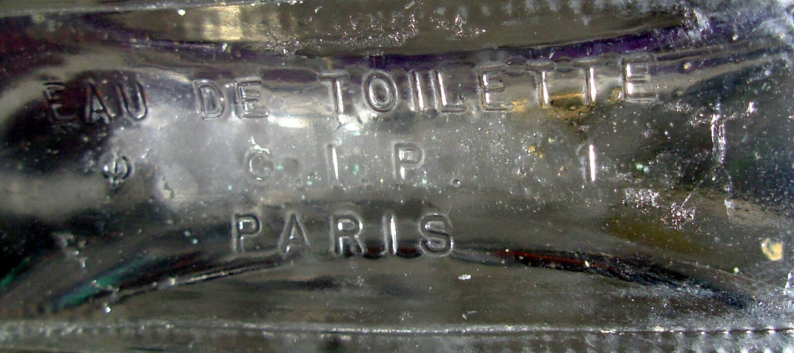 Antique Silver French Perfume Cologne Bottle-Eau De Toilette-Paris-