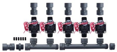 Hunter PGV100-MM 5 Zone Dura Manifold Valve No Flow Control - Slip PGV100G (5...