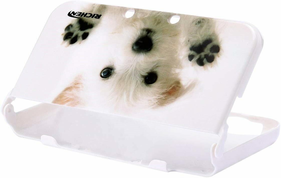 RICHEN Plastic Hard Skin Case Cover Protector Shell for Nintendo New 3DS XL Dog