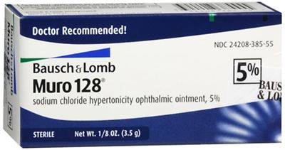 Bausch + Lomb Muro 128 Sodium Chloride Hypertonicity Opthalmic Ointment 5% 11/25