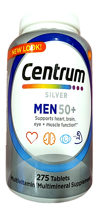 Centrum Silver Men 50+ Multivitamin/Multimineral 275 Tablets