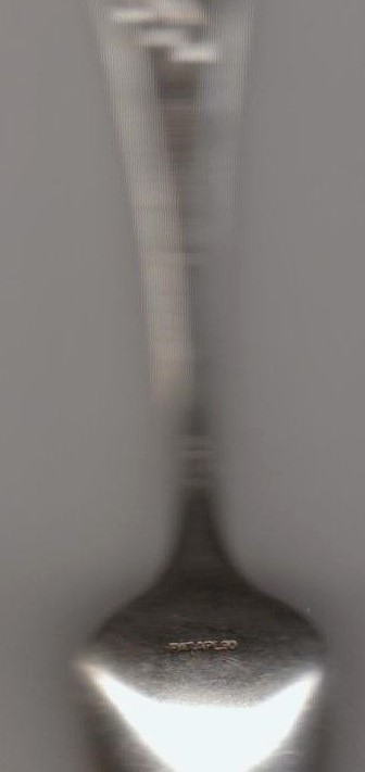 McVicker's Theatre Blue Jeans 50t Illinois Sterling SILVER INLAID Souvenir Spoon