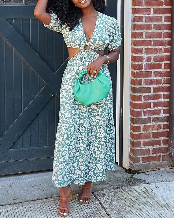 本日限定価格Herlipto Floral Cut Out Long Dress Grandeur Blooms Strapless Slit Floral Maxi Dress | Windsor