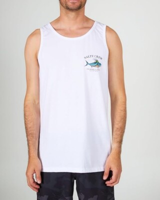 SALTY CREW Men's Tank Top ROOSTER TANK - White  Size XL NWT - LAST ONE LEFT