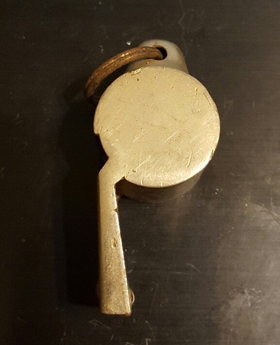 Vintage Metal Police Coach Whistle England  The ACME THUNDERER