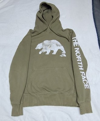Olive north cheap face hoodie