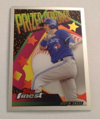 2019 Topps Finest PRIZED PERFORMERS Insert JUSTIN SMOAK Blue Jays #PP-JS