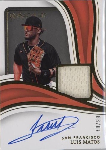 2023 Panini Immaculate Collection - Luis Matos #IMA-LM