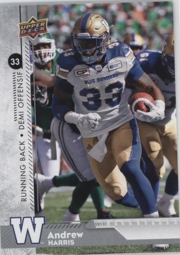 2018 Upper Deck CFL Andrew Harris #25