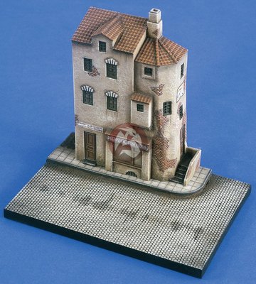 Verlinden 1/72 Village Street Corner Secton Diorama Base [Resin Model kit] 2127