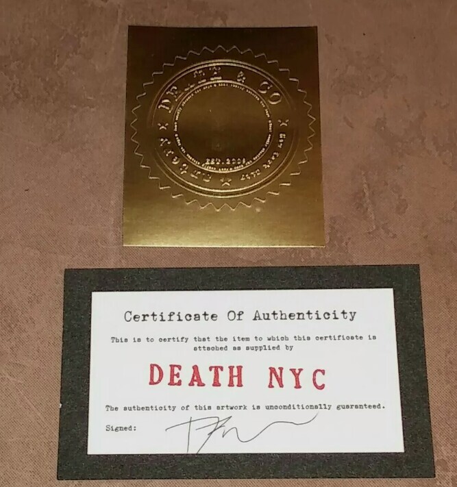 額装 Death NYC グラフィティーアート Ltd Ed フェラーリF1