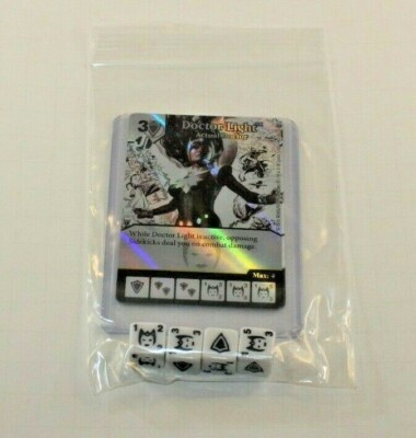 DC Dice Masters Green Arrow Flash * DOCTOR DR LIGHT * Set RARE FOIL CUR 4 DICE 