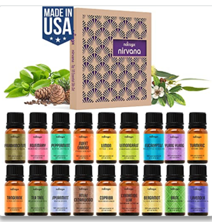 S Natural Essential Oil Set ~ 18 Scents X 10ml