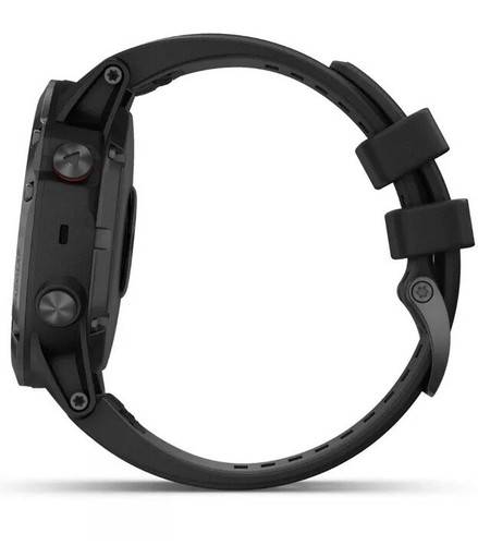 Garmin fenix 5X Plus 51mm O2 Sapphire Multisport GPS Watch Black/Black Band