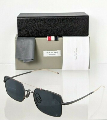 Pre-owned Dita Brand Authentic Thom Browne Sunglasses Tbs 909-49-04 Black Gold Tb909 Frame In Blue