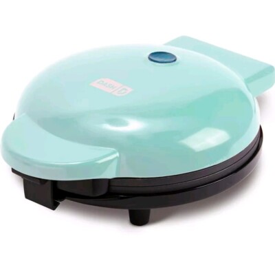 DASH Express 8  Waffle Maker for Waffles/Chaffles/Falafels w/ Non-stick -Aqua