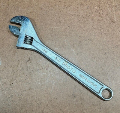 Proto 10'' 710 Adjustable Crescent Wrench Made in USA
