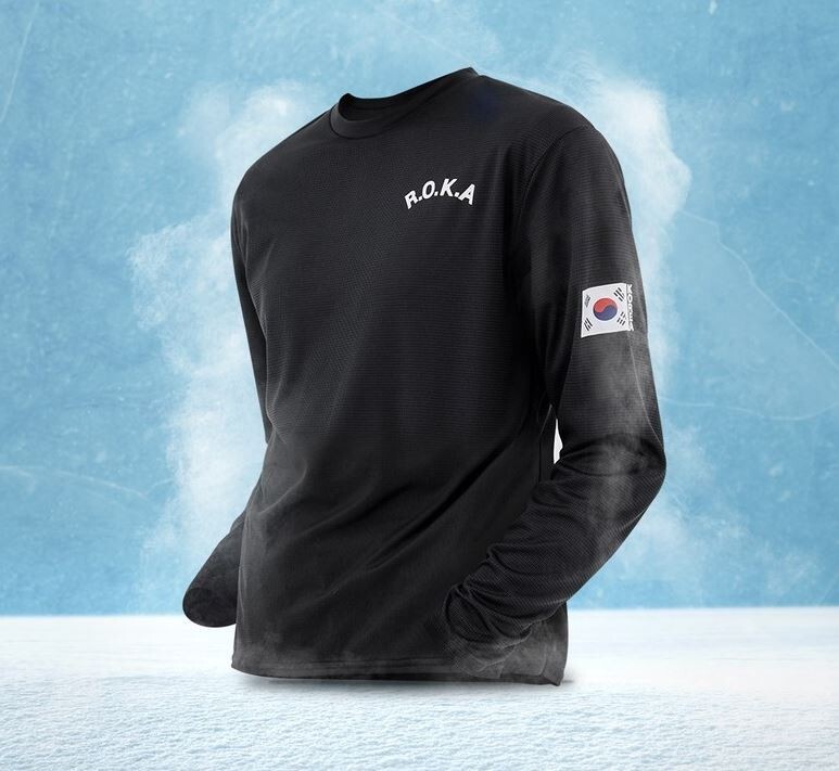 KOREA Army T-Shirt (R.O.K.A) Coolwear long sleeve (2 Color