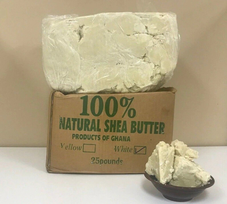 100% RAW AFRICAN SHEA BUTTER Unrefined Organic Pure GHANA Choose SIZE And COLOR