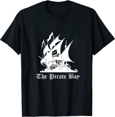 The Pirate Bay Classic Tee T-Shirt Size M-3XL Made in Usa