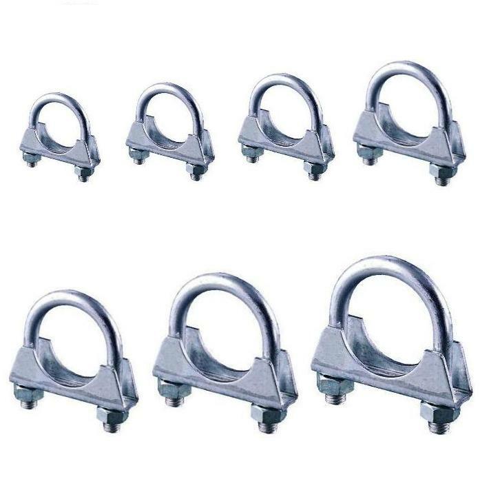 Bügelschellen M8 Auspuffschellen W1 Abgasanlagen U Bolt Pipe Clamp Rohrschelle