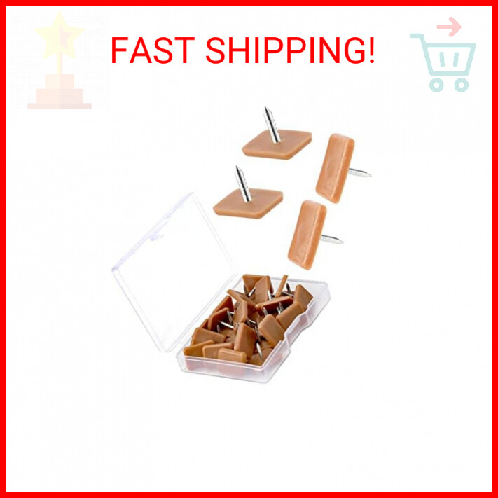LUTER 30pcs Nail-on Drawer Slides, Plastic Tack-in Drawer Glides Furniture Slide