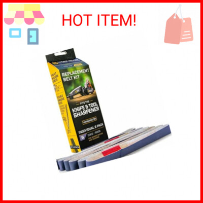 Work Sharp Knife & Tool Sharpener 6000 Grit Fine Replacement Belt Kit WSSA000270