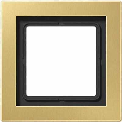 Cadre Jung MED2981C 1 pli, horizontal et vertical, métal, laiton classic