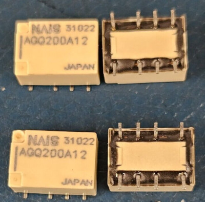 20 PIECES AGQ200A12 RELAY TELECOM DPDT 2A 12VDC **US SELLER**  FREE SHIPPING