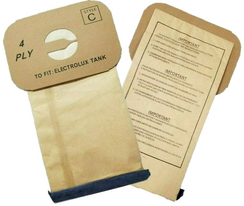 24 Aerus Electrolux Canister Style C Vacuum Cleaner Bags + 2 After Filters