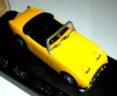 car 1/43 SOLIDO 4576 AUSTIN HEALEY SPRITE FROYEGE 1958 YELLOW BOX