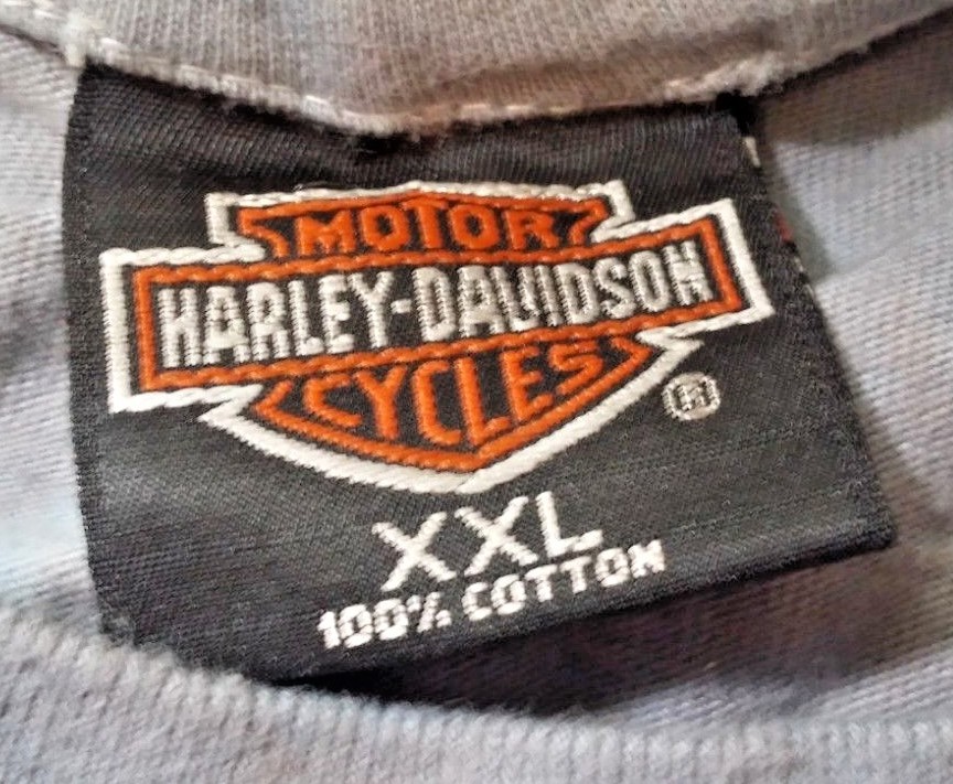 Harley-Davidson VTG 1995 TyeDye  Short Sleeve Graphic T-Shirt SZ 2XL Blue