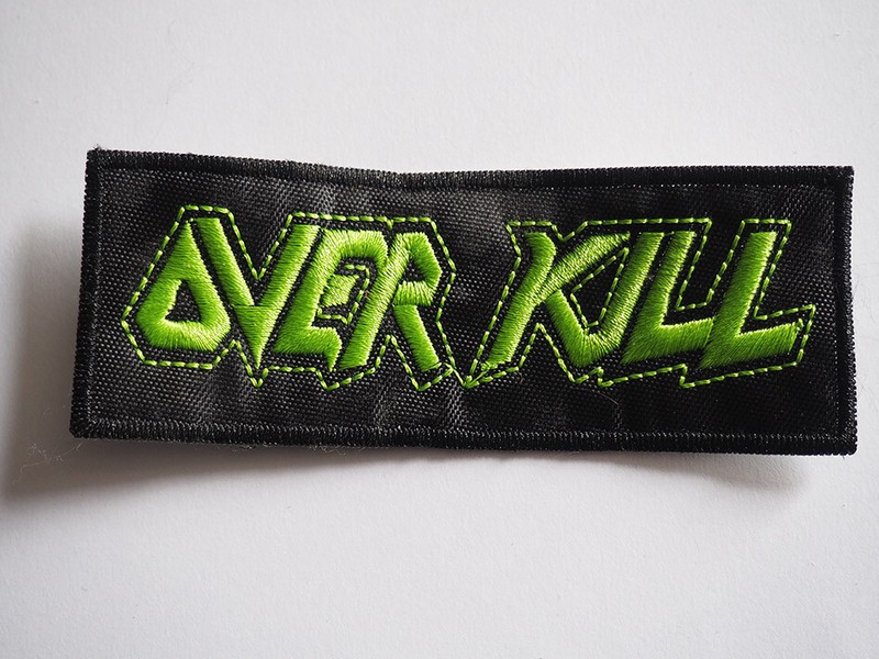 Overkill Patch BrodÃ© 11,6x4,3cm Ecusson Black Death Thrash Heavy Metal