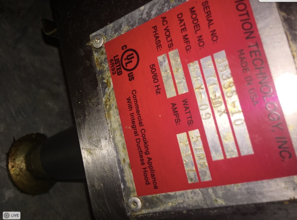 AutoFry Motion Technology Inc. Restaurant Equipment; Great Condition