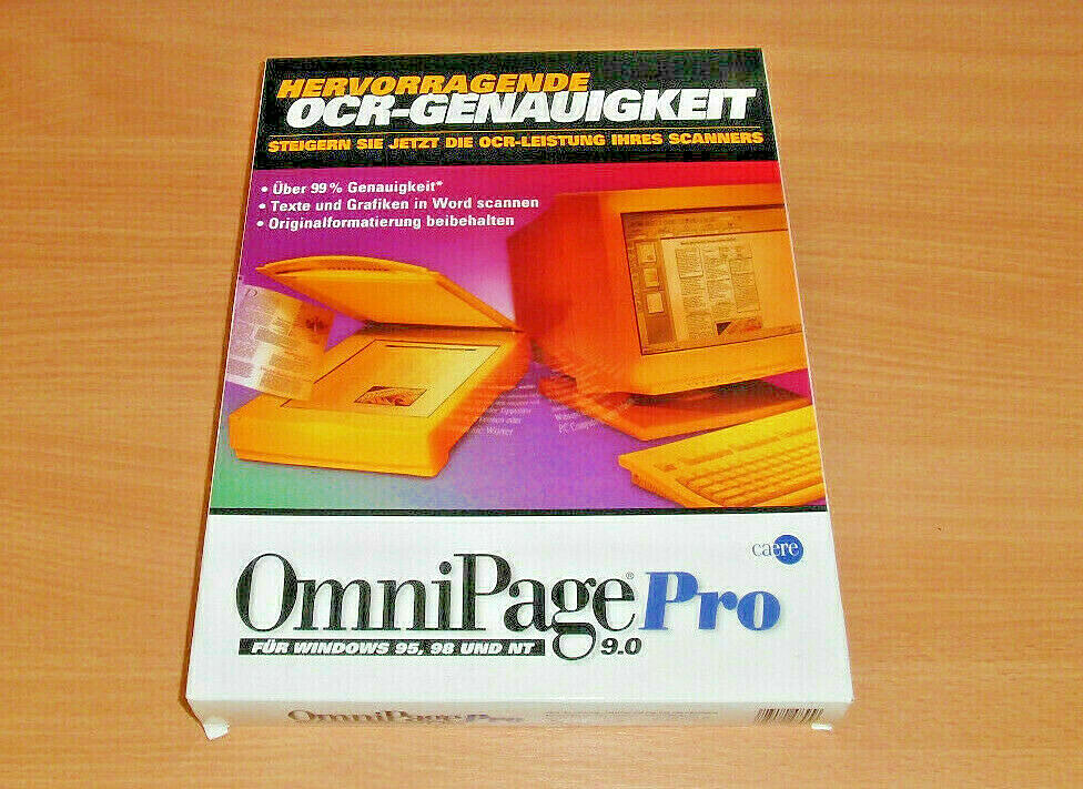 OmnipagePro Omni Page Pro Texte Grafiken in Word scannen für WINDOWS 95 98 NT