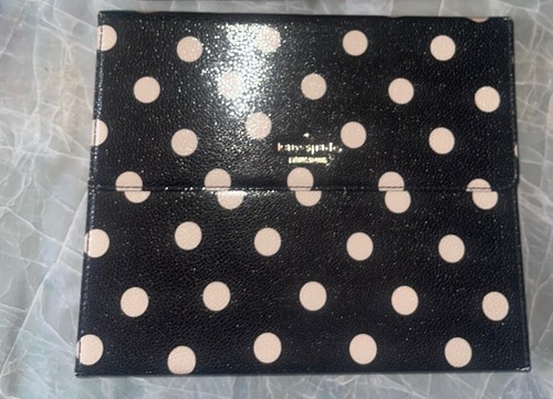 kate spade new york Folio Case for iPad Air 2 Black Deco Dot