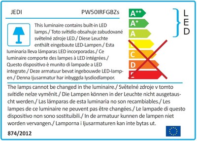 3-er Set iDual LED Einbaustrahler Argon RGB farbig jedi Einbauleuchte weiß m. FB