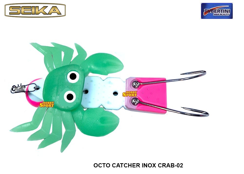 POLPARA SEIKA OCTO CATCHER INOX CRAB-02 GREEN  PESCA MARE POLPO