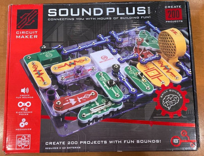 Circuit Maker Sound Plus 200 CM-200 Skill Builder STEM Electronic Mechanics NEW