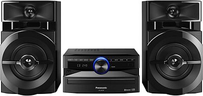 Panasonic SC-UX100E-K Black 300W Mini Hi-Fi System with Bluetooth USB, CD Player