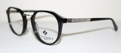 SPERRY RIVIERA CO1 BLACK New Optical Eyeglass Frame for Men