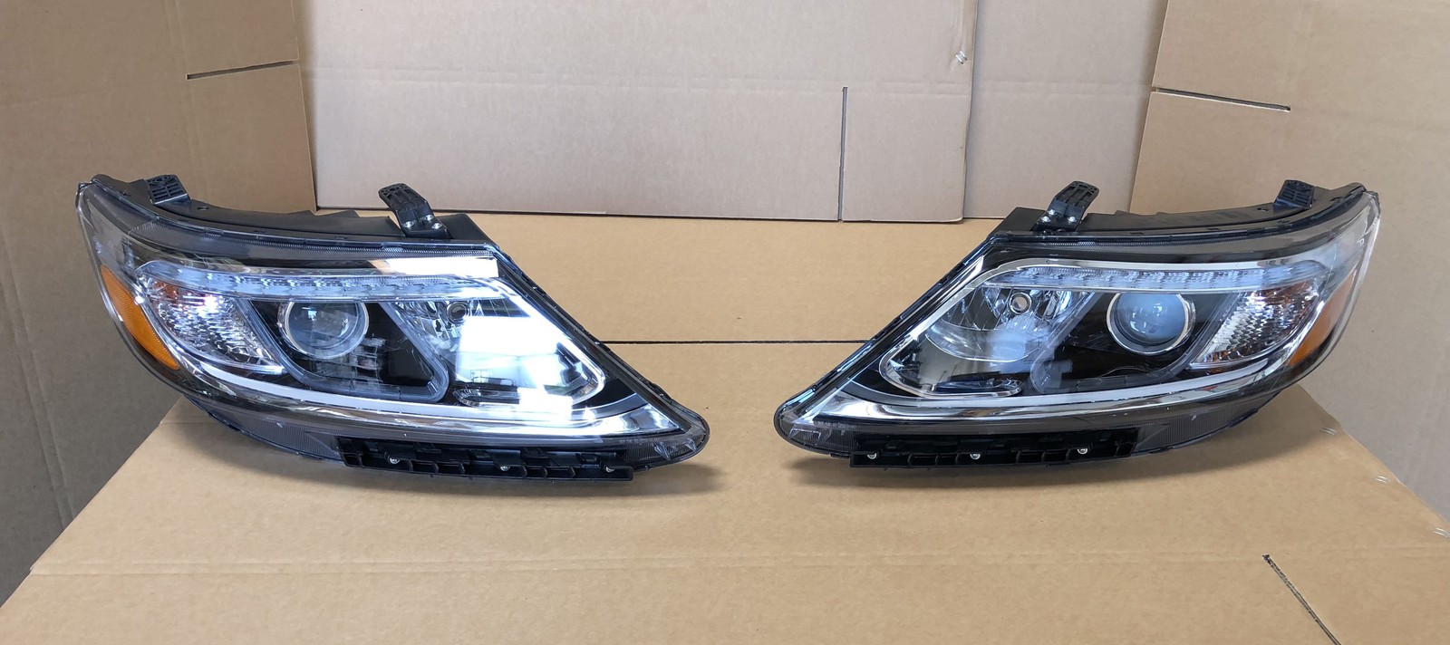 LED DRL Projector Headlights for 2014 2015 Kia Sorento EX SX Set Left Right Pair - Picture 1 of 6