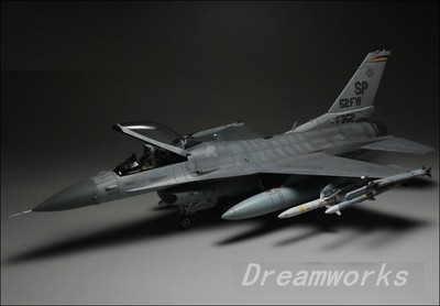 Award Winner Built 1/48 F-16CJ Block50 USAF Europe 52nd FW Germany +Pilot