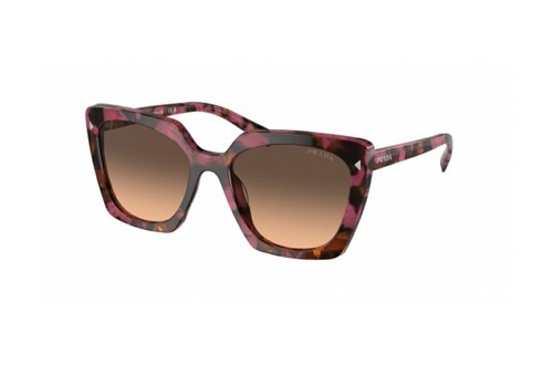 Prada PR 23ZS 18N50C Begonia Cognac Tortoise Women's Square