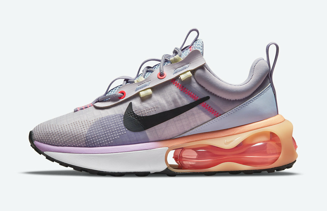 

Женские кроссовки Nike Air Max 2021 Venice Purple Ghost Ice Lime Orange DA1923-500 размер 5,5, Фиолетовый, Nike Air Max 2021
